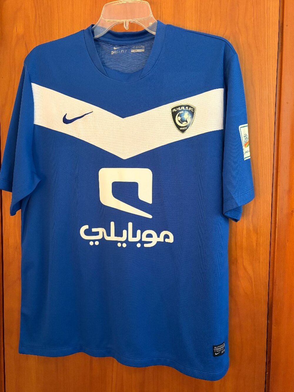Nike Al Hilal SFC 2013-14 home jersey white chest chevron XL